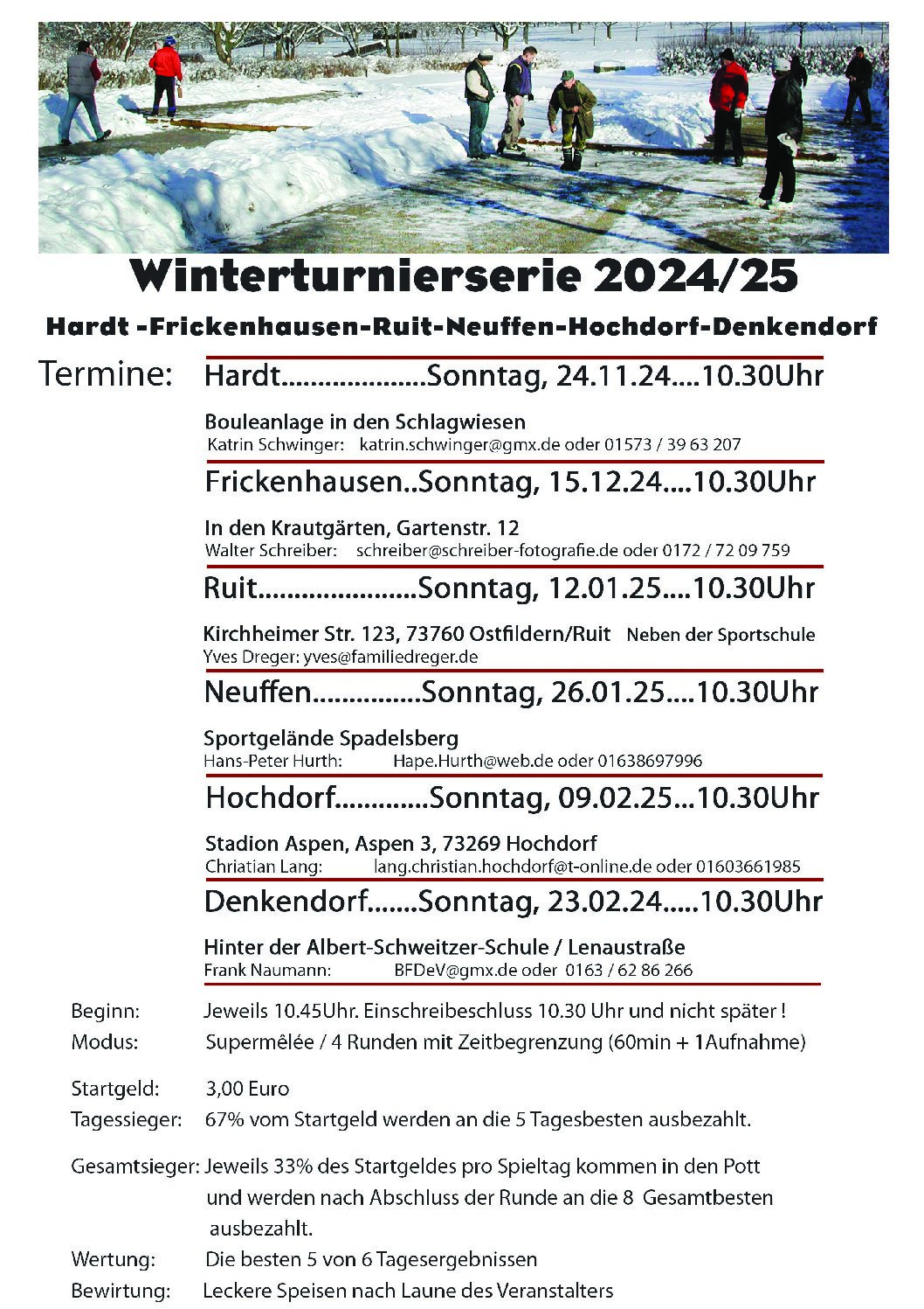 Winterturniere 2024/2025